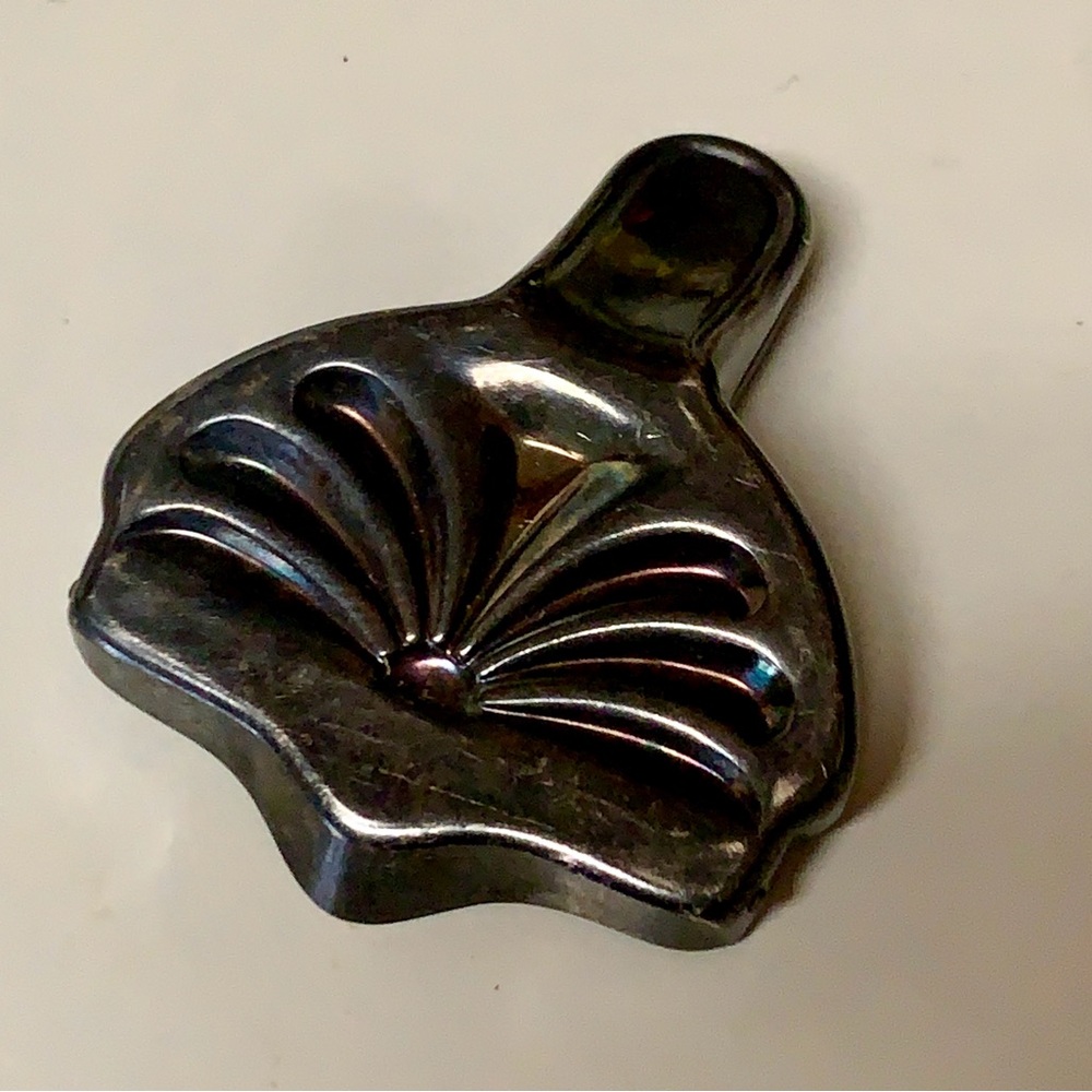 Early 20th Century Antique Art Deco Silver Plated Citrus Lemon Wedge Press